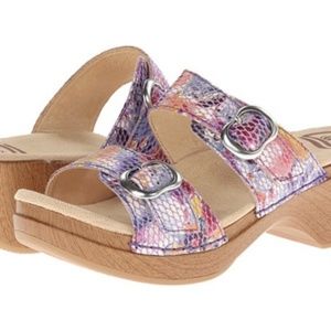 DANSKO Irridescent Floral Violet Sophie Sandals
